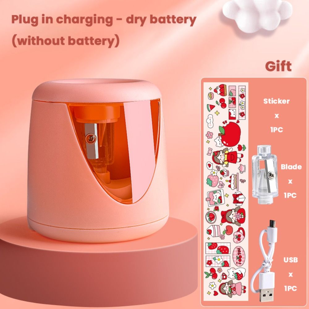 Electric Pencil Sharpener Usb - 학용품 배터리/USB/충전식 만화 캐릭터 문구 스위치