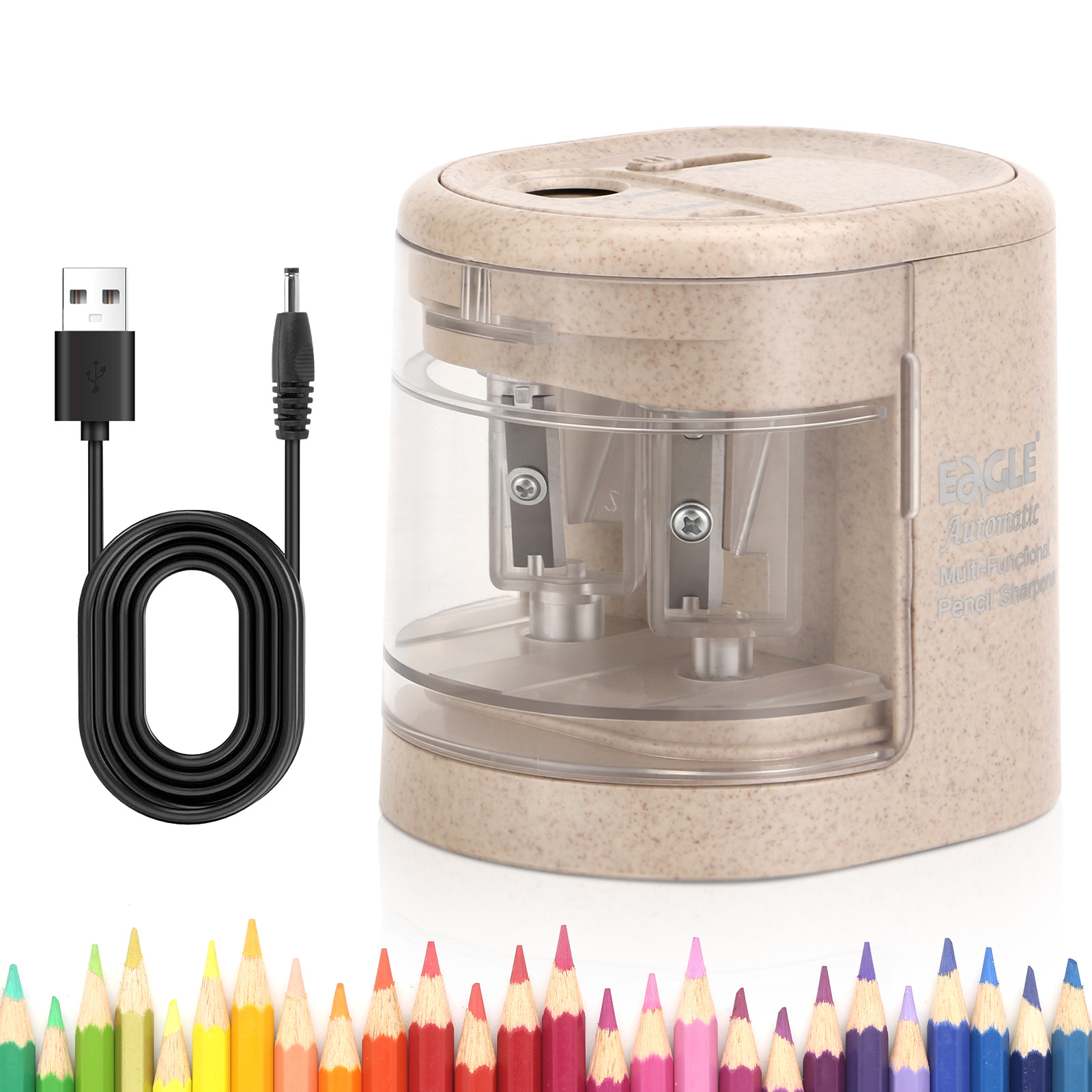 Electric Pencil Sharpener Usb - EAGLE 자동 전기 연필깎이, 6-12mm 모든