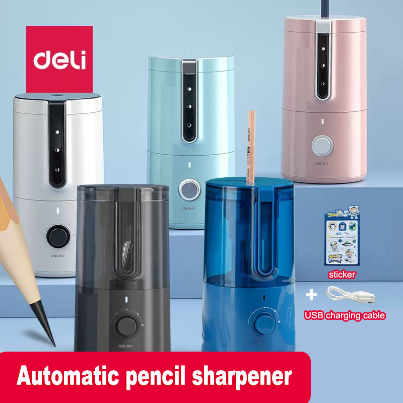 Electric Pencil Sharpener Usb - Deli-자동 전기 연필 깎이 어린이 색연필