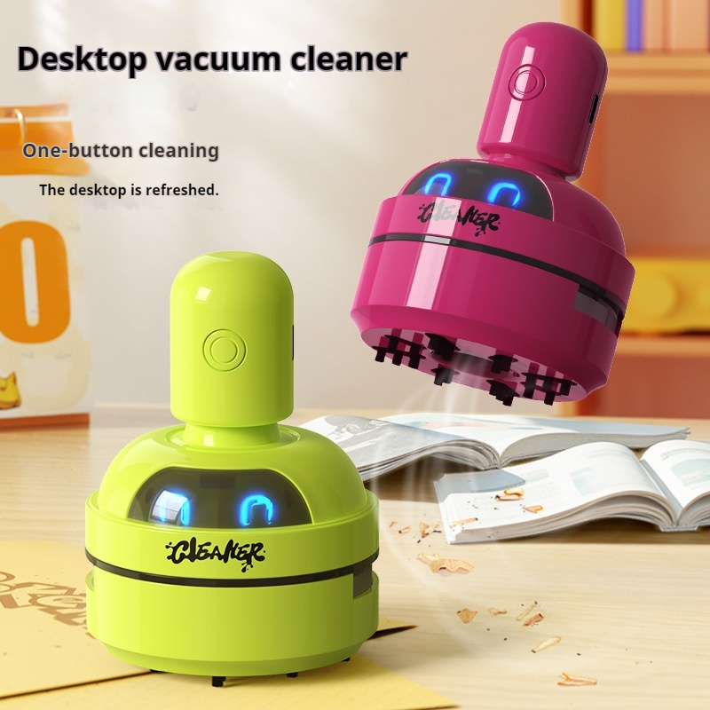 Mini Desktop Vacuum Cleaner For Eraser Dust - 뉴버전 카툰 미니 휴대용 데스크탑 진공청소기,
