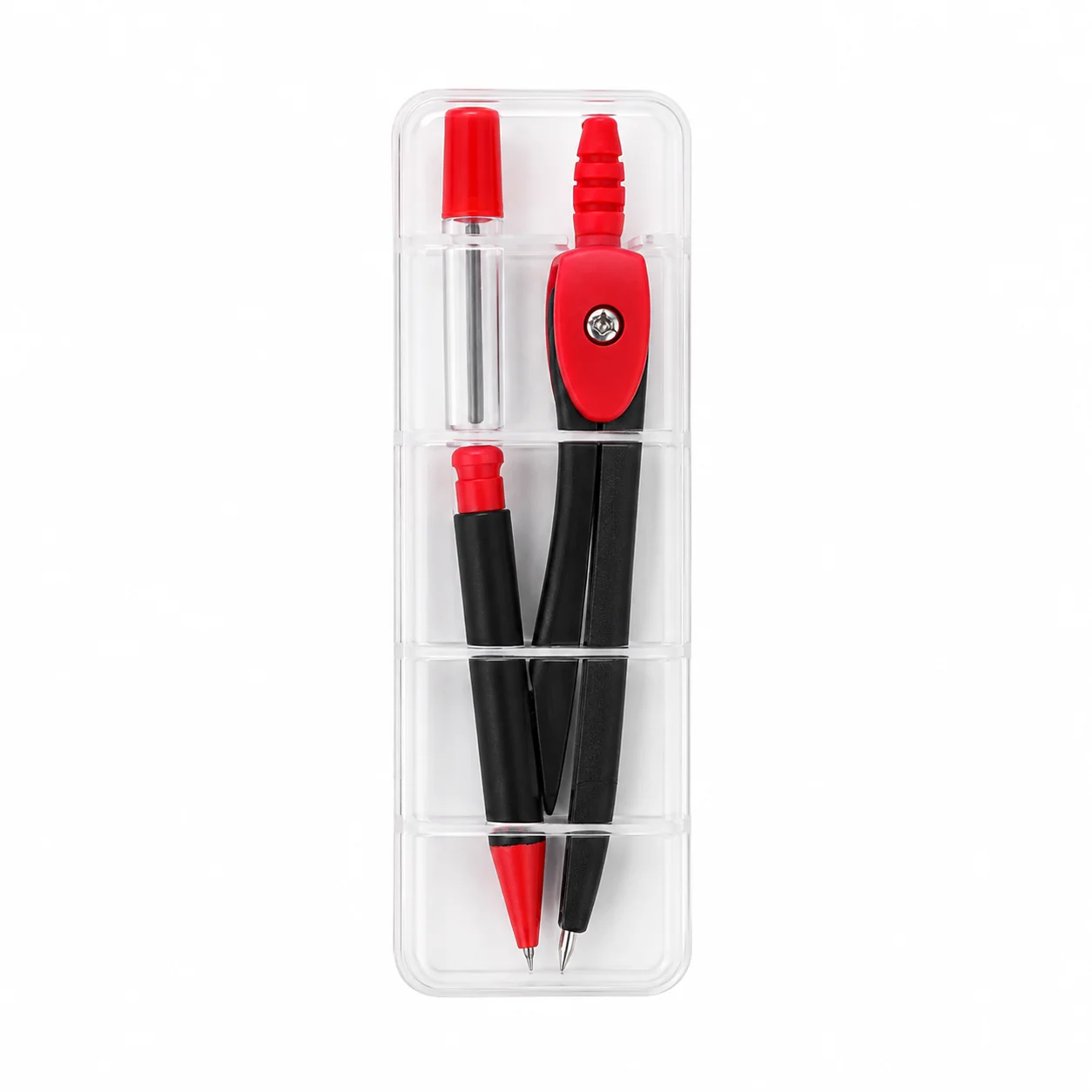 Math Geometry Set With Compass - 스테인리스 스틸 컴퍼스 세트, 학생용 기하학