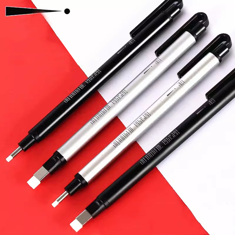 Retractable Eraser Pen Click - 개폐식 클릭 기계 지우개 펜 스타일