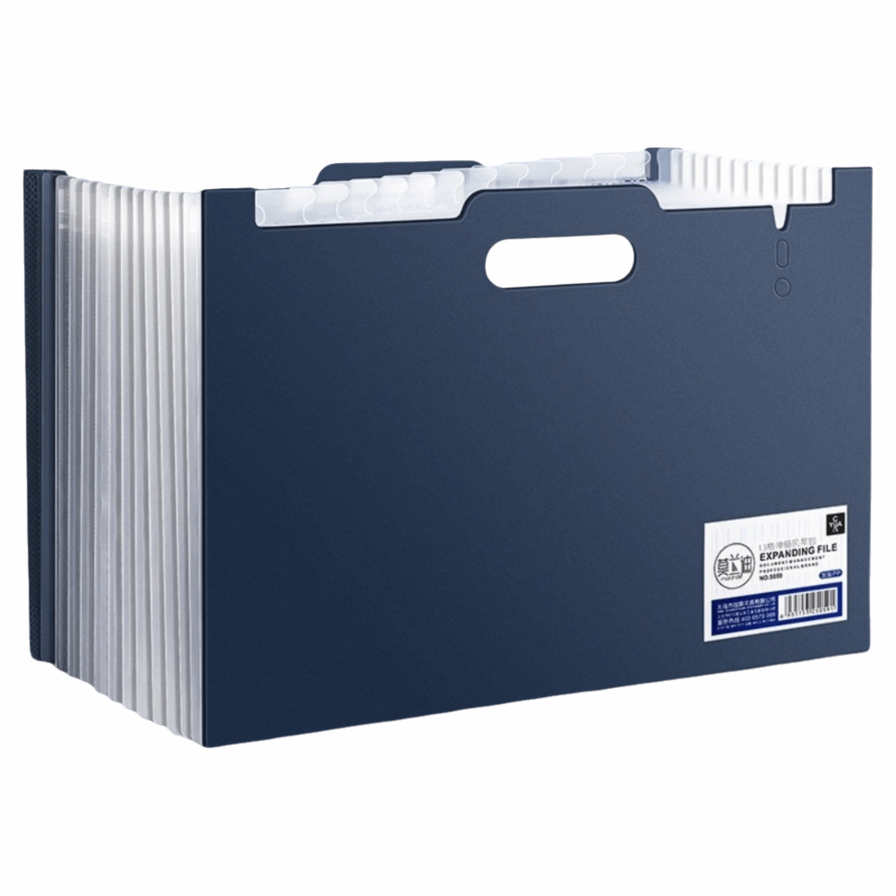 Expandable Accordion File Folder 13 Pockets - 13 포켓 확장 파일 폴더 수직