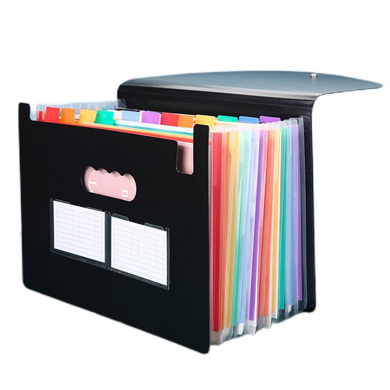 Expandable Accordion File Folder 13 Pockets - 1개 13포켓 확장 파일 폴더 스탠딩
