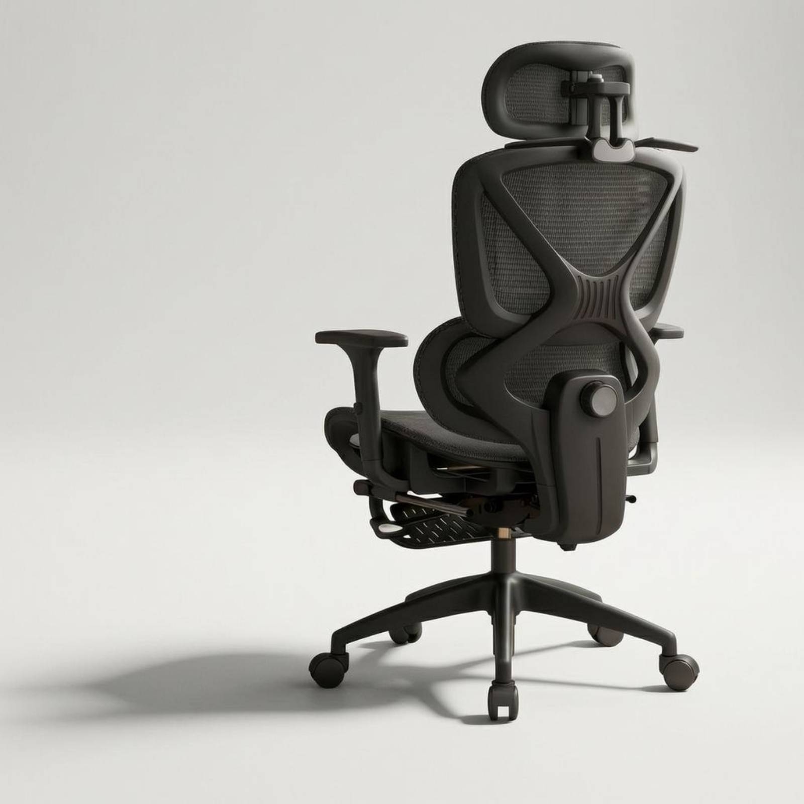 Office Furniture - 통기성 메쉬 패딩 팔걸이와 조절 가능한