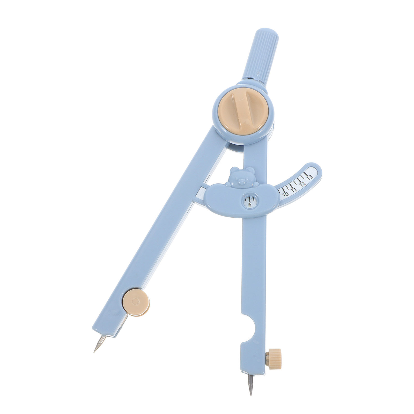Math Geometry Set With Compass - 휴대용 금속 컴퍼스 자 세트 1세트,
