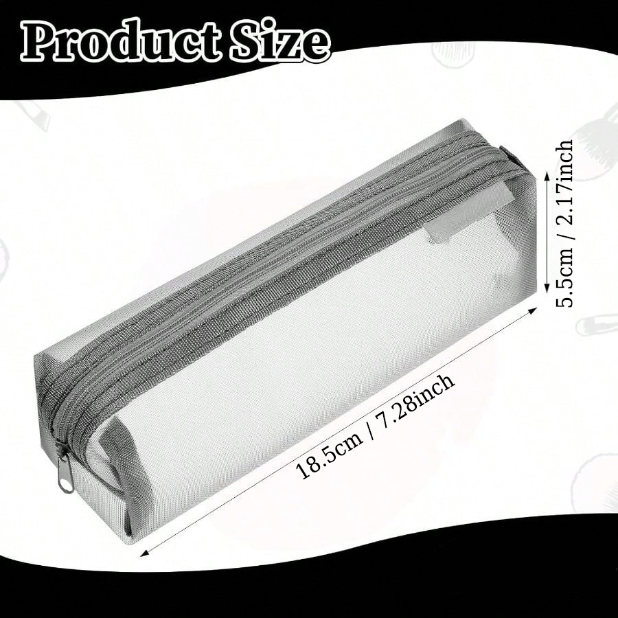 투명 메쉬 시험용 필통 미니멀리스트 투명 펜 파우치 다 - Clear Mesh Pencil Pouch For Exam 리뷰 및 가격