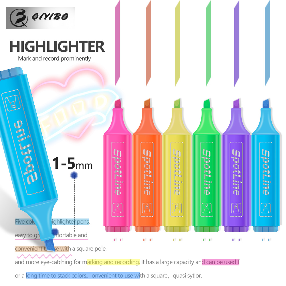 4/6 개/대 파스텔 플랫 단일 헤드 라이트 컬러 비스 - Pastel Highlighter Set Double Ended 리뷰 및 가격