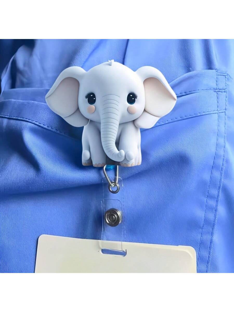 간호사를 위한 귀여운 고양이 모양의 신분증 릴 1개 - - School Supplies 리뷰 및 가격