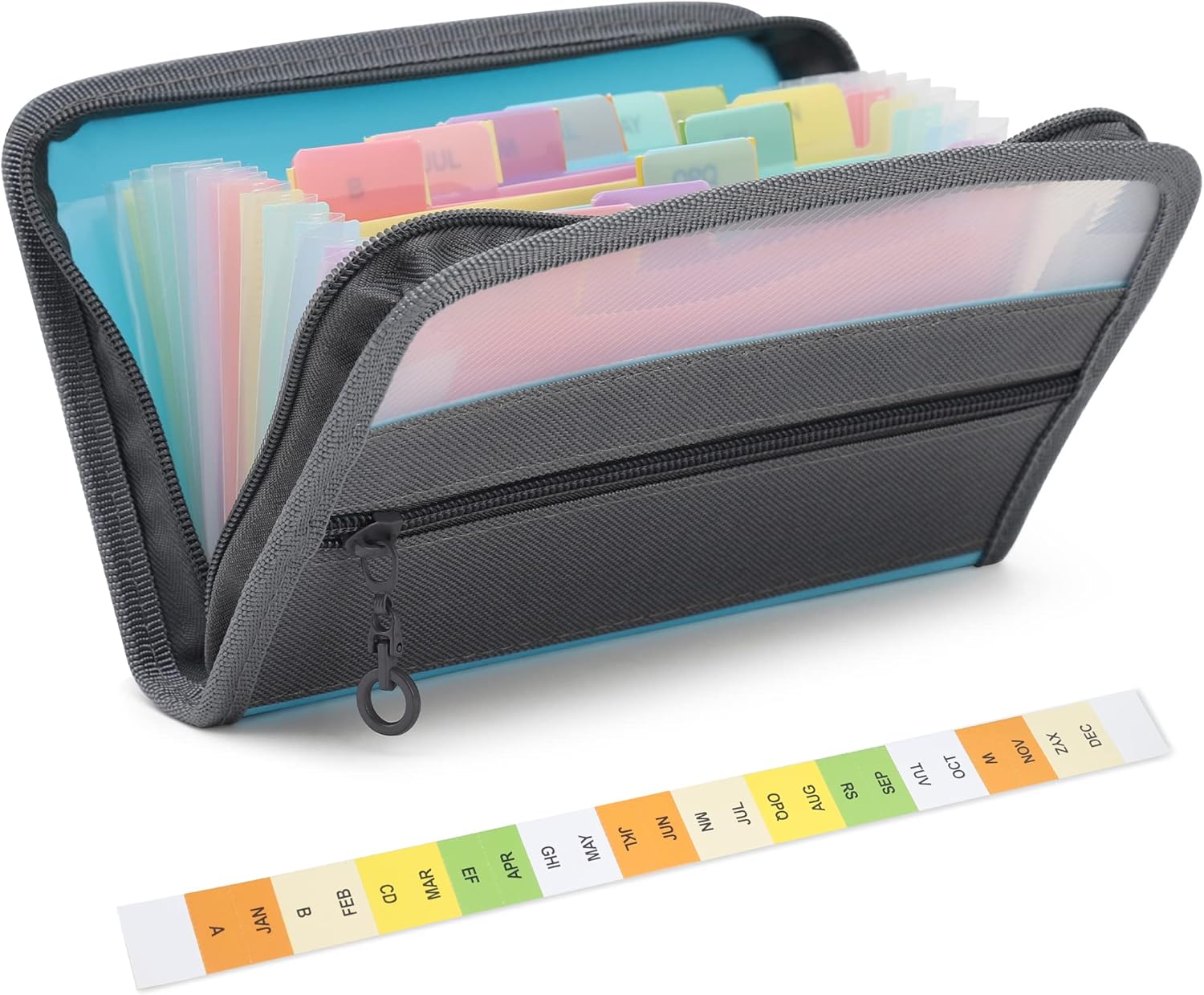 작은 아코디언 A6 파일 정리함 (안전 지퍼 포함),  - Expandable Accordion File Folder 13 Pockets 리뷰 및 가격