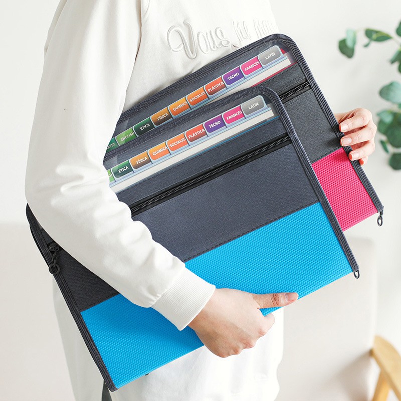 안전한 지퍼가 있는 아코디언 파일 정리함, 전면 연필  - Expandable Accordion File Folder 13 Pockets 리뷰 및 가격