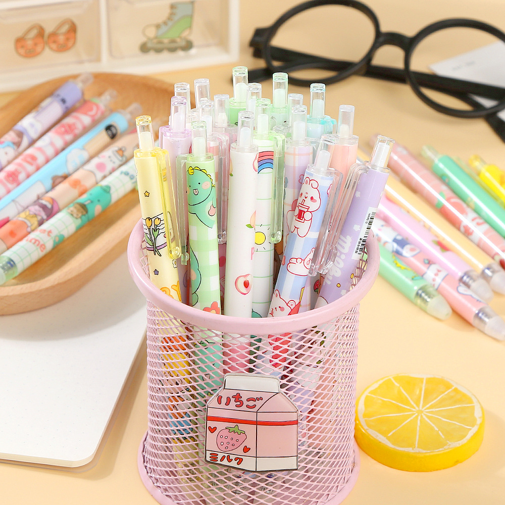 20 개/몫 귀여운 카와이 지울 수있는 젤 펜 0.5m - Retractable Eraser Pen Click 리뷰 및 가격