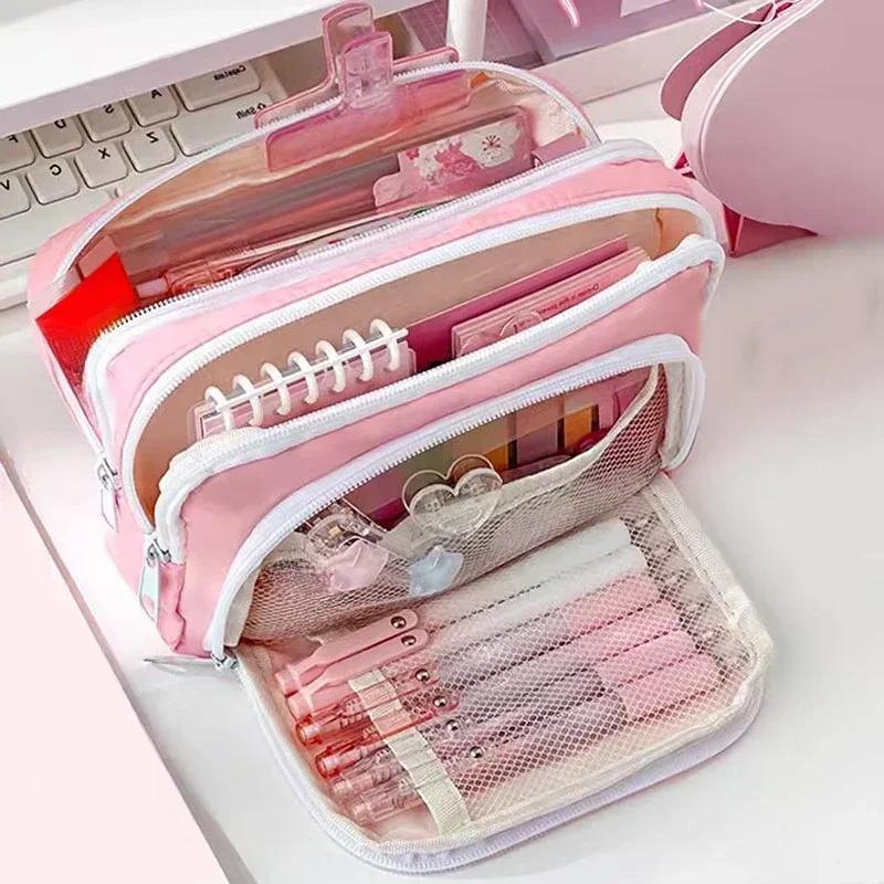 휴대용 대용량 미적 감각의 필통 및 학용품 케이스, 귀 - Aesthetic Large Pencil Case Pouch 리뷰 및 가격
