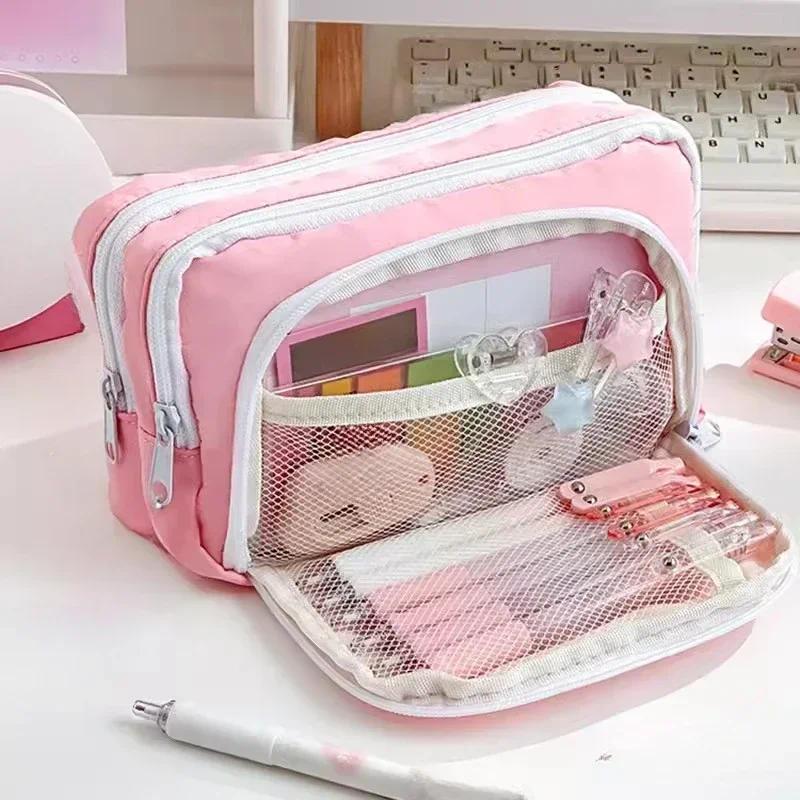 휴대용 대용량 미적 감각의 필통 및 학용품 케이스, 귀 - Aesthetic Large Pencil Case Pouch 리뷰 및 가격