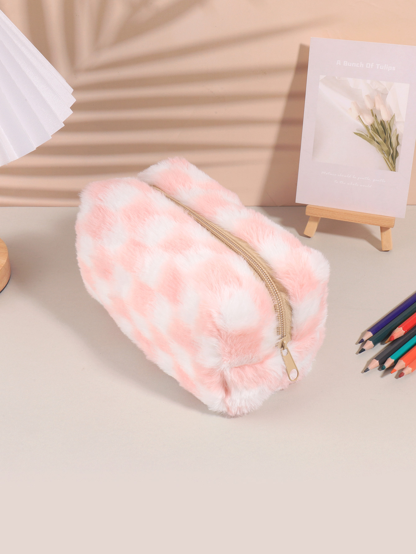 귀여운 한국식 체크무늬 필통, 대형 학교용 파우치 지퍼 - Aesthetic Large Pencil Case Pouch 리뷰 및 가격