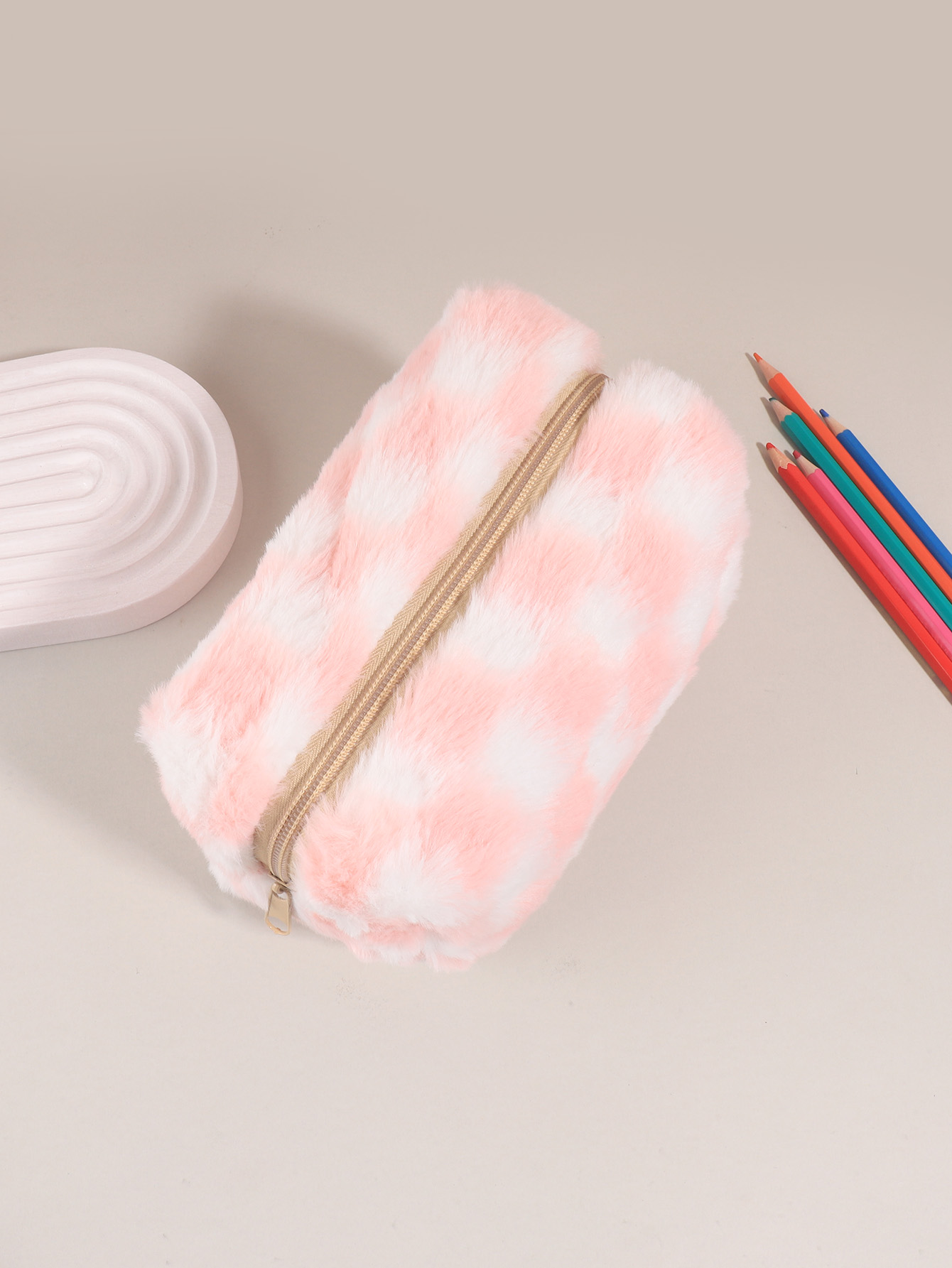귀여운 한국식 체크무늬 필통, 대형 학교용 파우치 지퍼 - Aesthetic Large Pencil Case Pouch 리뷰 및 가격