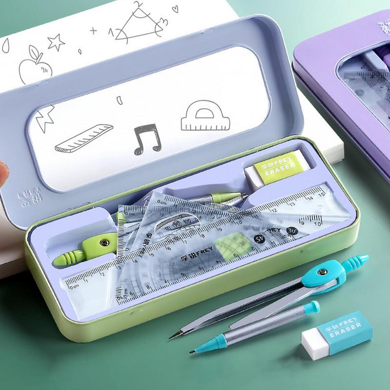 각도기 및 나침반 세트, 수학 기하학 키트 세트, 드로 - Math Geometry Set With Compass 리뷰 및 가격