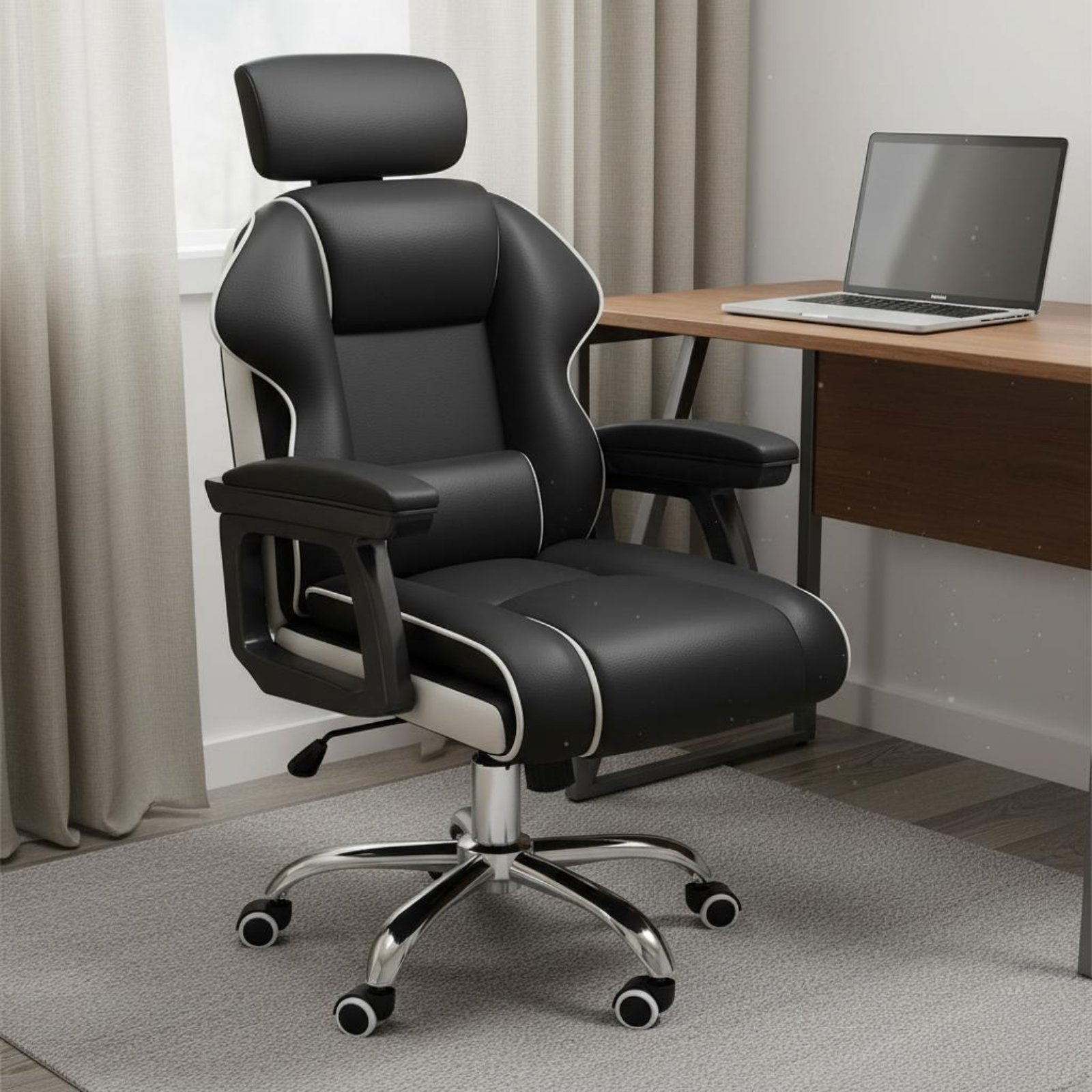 인체공학적 게이밍 의자 높이 조절 가능 하이백 회전식  - Office Furniture 리뷰 및 가격