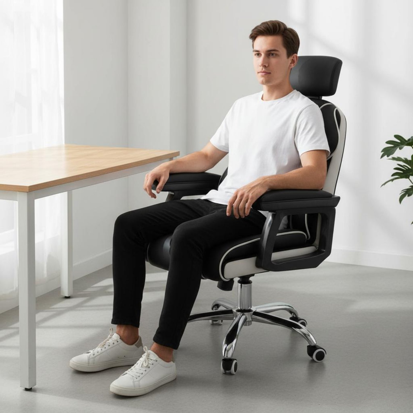 인체공학적 게이밍 의자 높이 조절 가능 하이백 회전식  - Office Furniture 리뷰 및 가격