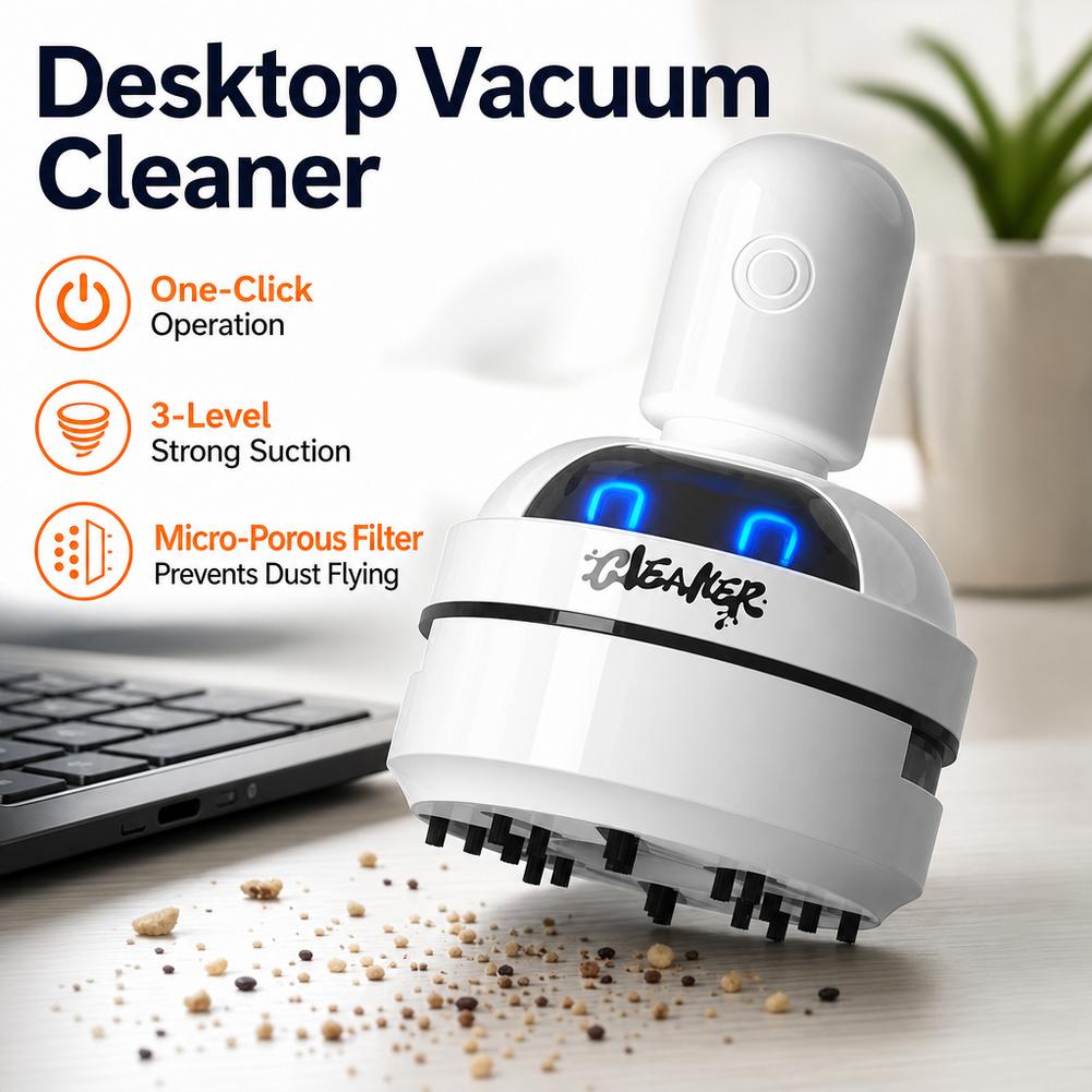 조용한 데스크탑 미니 진공청소기 3단계 흡입력 조절 가 - Mini Desktop Vacuum Cleaner For Eraser Dust 리뷰 및 가격