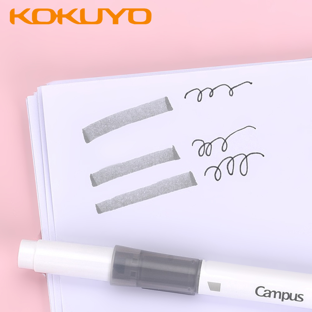 6 색/세트 새로운 일본 KOKUYO 양면 형광펜 소프 - Pastel Highlighter Set Double Ended 리뷰 및 가격