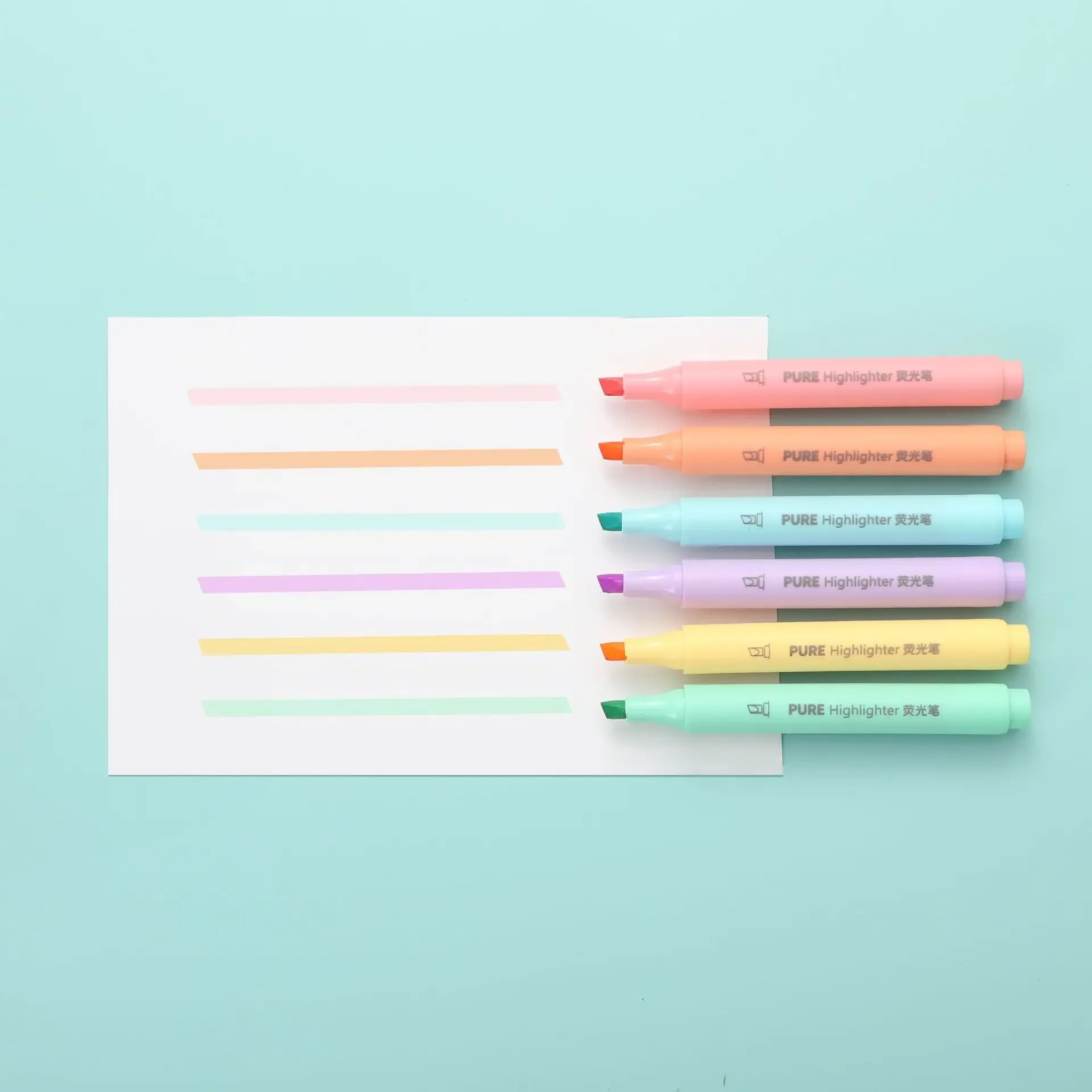 6PCS 파스텔 형광펜 - 마카롱 컬러 마커 세트, 학 - Pastel Highlighter Set Double Ended 리뷰 및 가격
