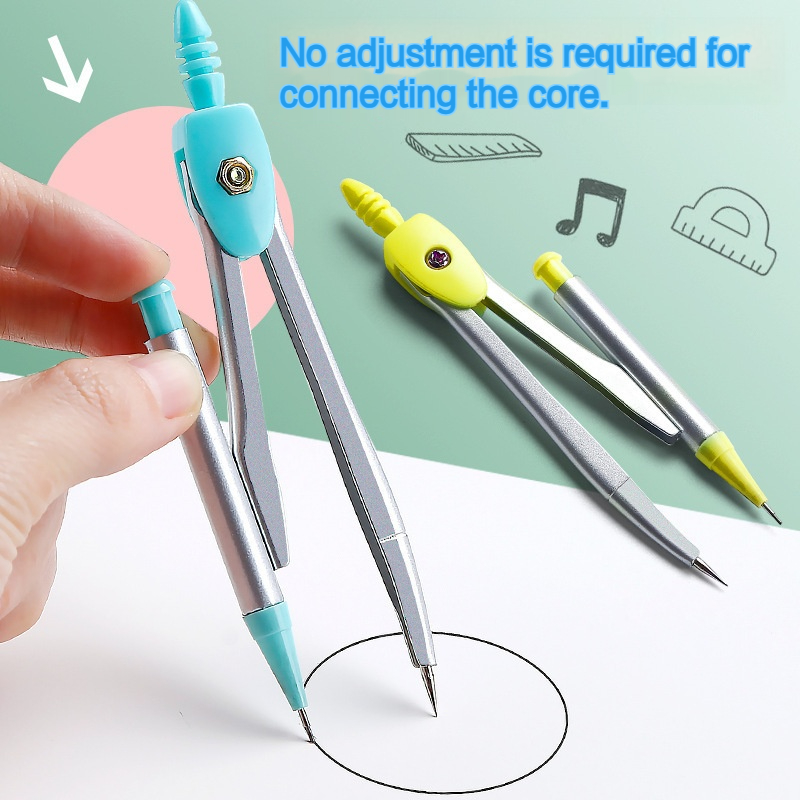 7 Pcs 수학 눈금자 세트 금속 상자와 학생 기하학  - Math Geometry Set With Compass 리뷰 및 가격