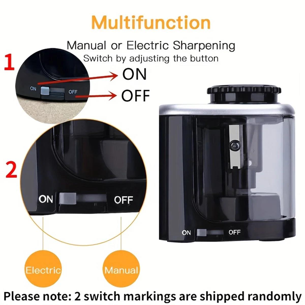 데스크탑 전기 연필 깎이 자동 6-8mm 연필 커터 학 - Electric Pencil Sharpener Usb 리뷰 및 가격