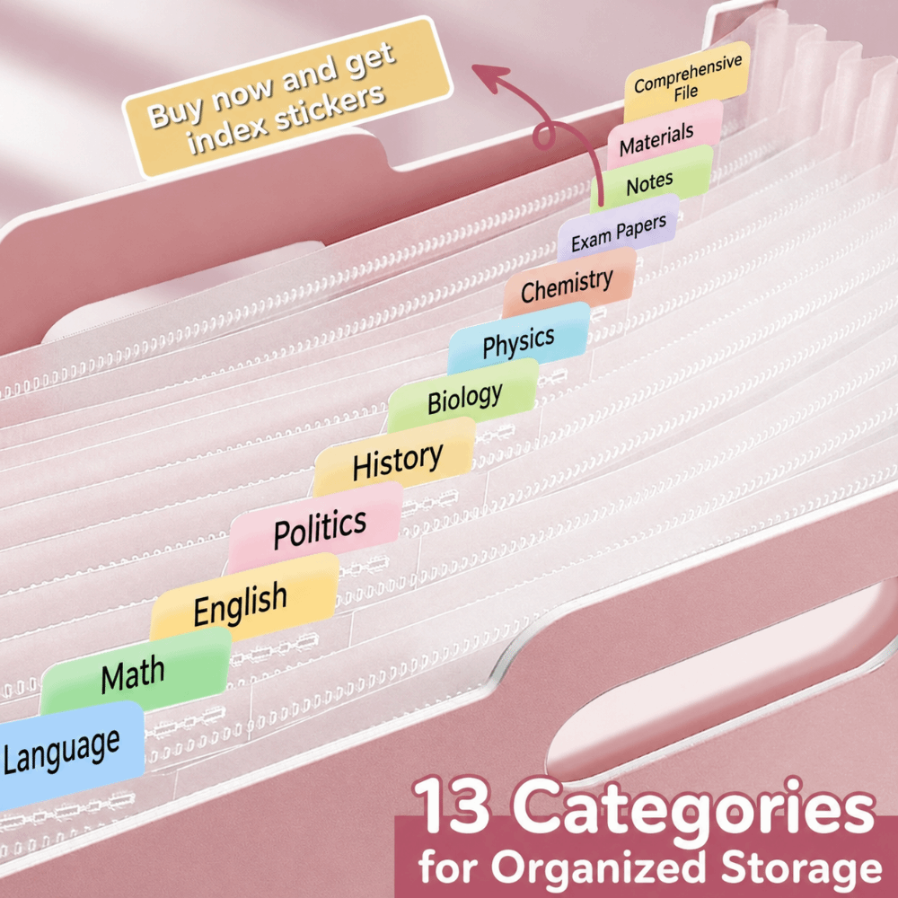 13 포켓 확장 파일 폴더 수직 휴대용 아코디언 문서  - Expandable Accordion File Folder 13 Pockets 리뷰 및 가격
