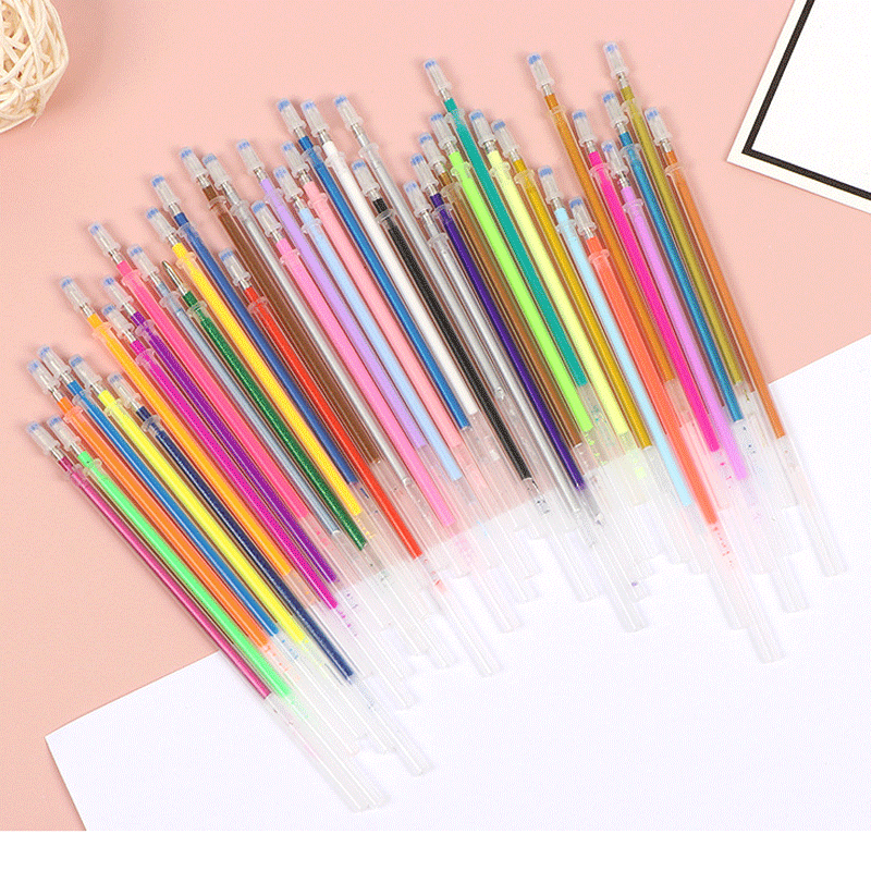 젤 펜 리필 세트, 12/100 색상 반짝이 금속 파스 - Pastel Highlighter Set Double Ended 리뷰 및 가격