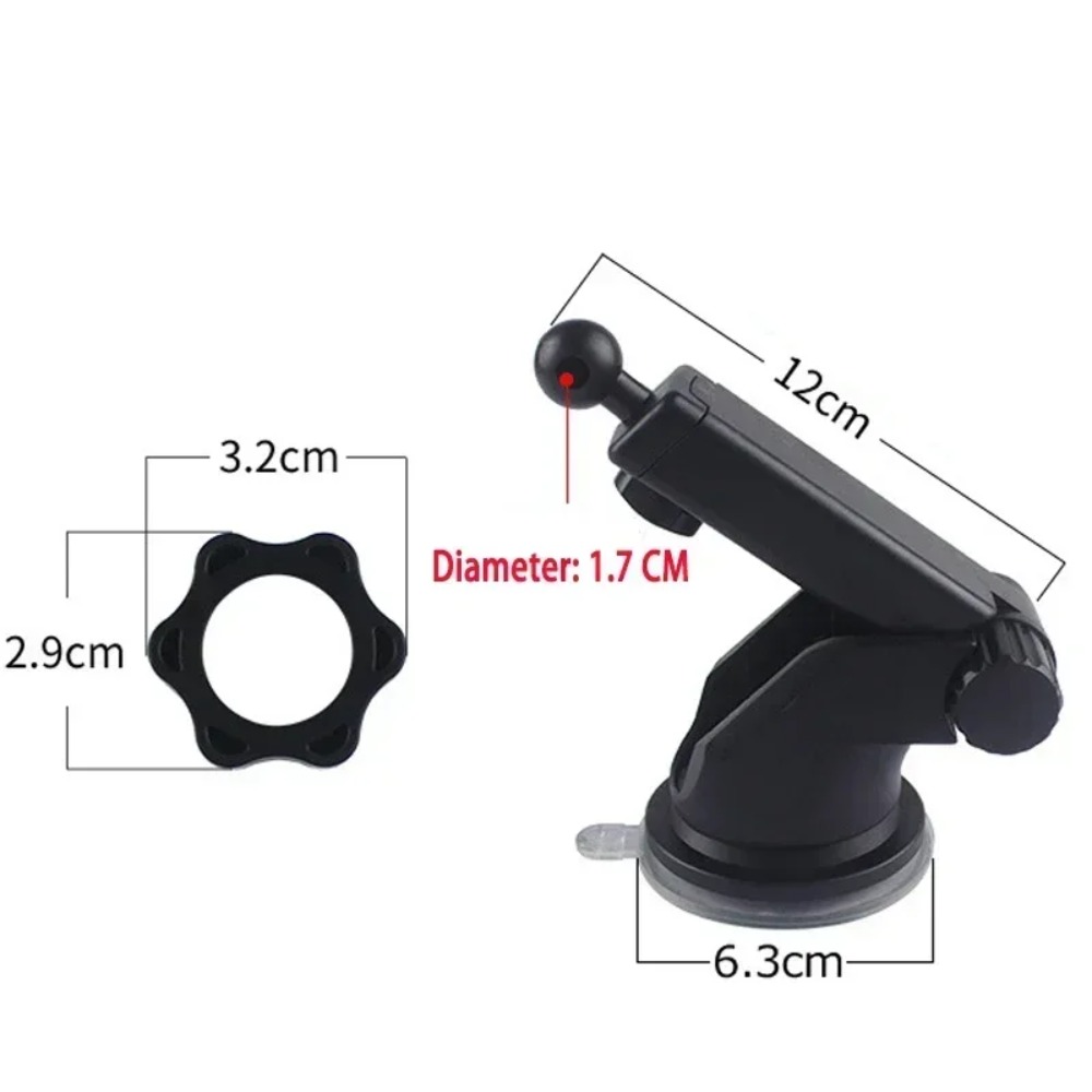 17mm 볼 데스크 홀더 베이스 차량 대시보드 흡착 컵 - Desk Accessories 리뷰 및 가격