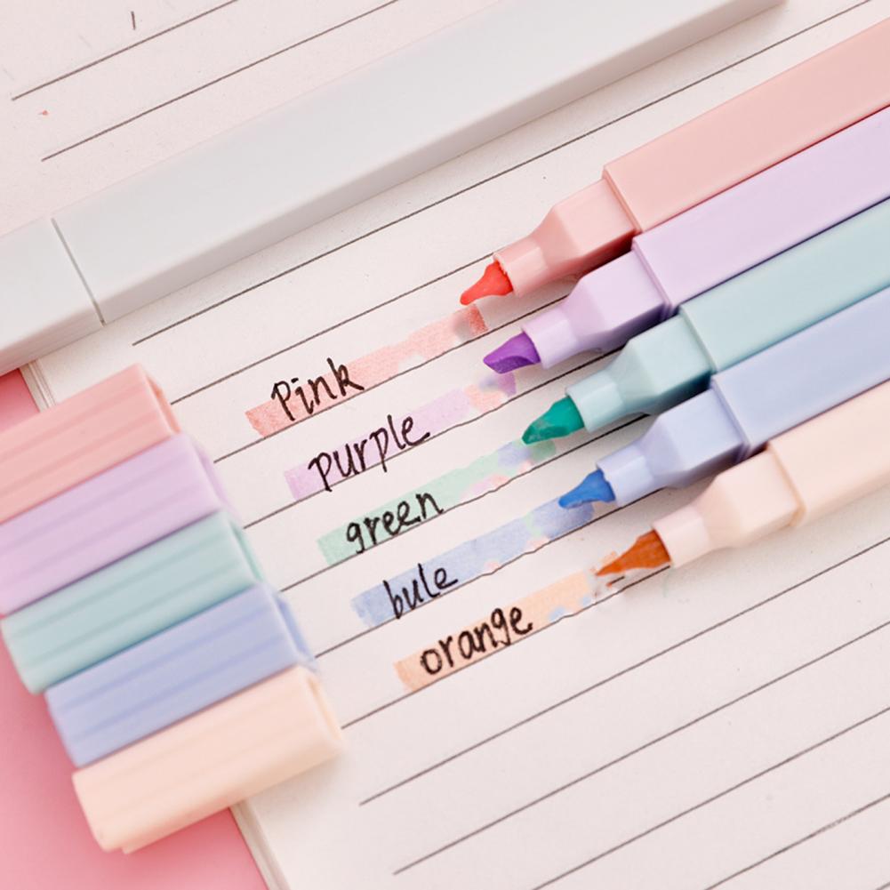 다채로운 형광펜 6개 파스텔 형광펜 세트 저널링용 듀얼 - Pastel Highlighter Set Double Ended 리뷰 및 가격