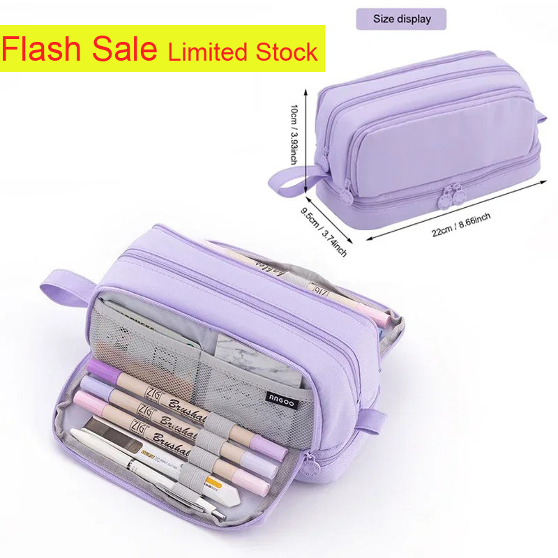 4칸 대용량 필통, 여학생 남학생용 예쁜 학용품 가방, - Aesthetic Large Pencil Case Pouch 리뷰 및 가격