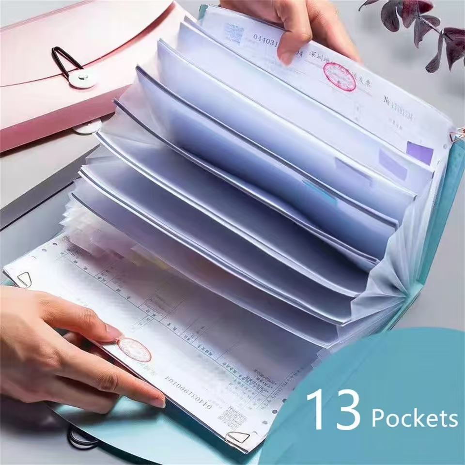 13개의 포켓이 있는 확장형 파일 정리함, 라벨이 있는 - Expandable Accordion File Folder 13 Pockets 리뷰 및 가격